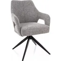 Стул с подлокотниками Signal Olsen (Noelle 09 серый/черный)