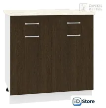 Шкаф напольный Кортекс-мебель Корнелия Лира НШ80р1ш (венге/марсель)