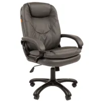 Кресло офисное CHAIRMAN 668 (экокожа, серый)
