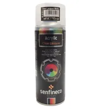 Лак-спрей акриловый матовый 400 мл. Senfineco Clear Lacquer Mate