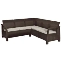 Диван садовый Keter Corfu II Relax / 258950 (коричневый)