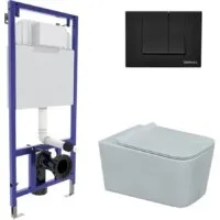 Унитаз подвесной Berges Wasserhaus Floe Rimless Floe Slim SO Novum525 F5 Soft Touch 043230