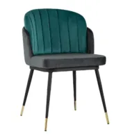 Стул Stool Group Пенелопа / FDC8054 FUT-83 FUT-74 (вельвет бирюзовый/антрацит)