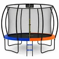 Батут AMETIST Pro Inside D374-12FT (синий/оранжевый)