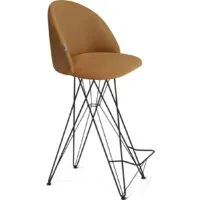 Стул Sheffilton SHT-ST35/S66 (горчичный/черный муар)