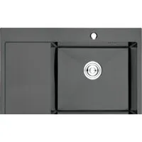 Кухонная мойка Gerhans K37851B-R (правая, графит)