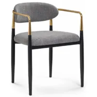 Стул Woodville Lord (gray/black/gold)