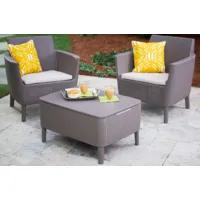 Комплект садовой мебели Keter Salemo Balcony set 253202 (капучино)