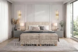 Кровать HALMAR LARGO бежевый, 160/200
