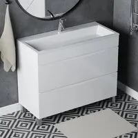 Мебель для ванных комнат Vela Тумба под умывальник Vela Бриз 100Н под Absolute TU38061