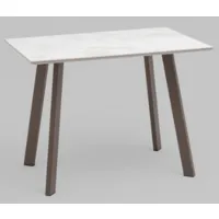 Обеденный стол Stool Group Райли 100x70x75 (Carla Larkin/металл капучино)