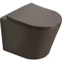Унитаз подвесной CeramaLux B2330-2MDH (серый матовый)