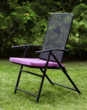 Кресло складное набора Андреа (основние сетка просечно-вытяжная, мягкий элемент только на сиденье)