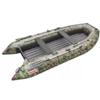 Надувная лодка Roger Boat Trofey 2900 (без киля, зеленый камуфляж/черный комби)
