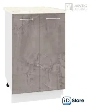 Шкаф напольный Кортекс-мебель Корнелия Лира НШ50р (оникс/марсель)