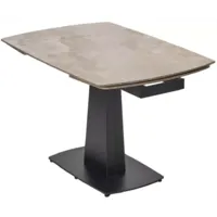 Обеденный стол M-City Balde 140 Gloss / 614M05565 (Amber Jade Solid Ceramic/Black)