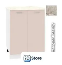 Шкаф напольный Кортекс-мебель Корнелия Лира НШ60р (капучино/марсель)