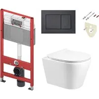 Унитаз подвесной Grado GD-W201T TECE 9400414 (с кнопкой смыва)