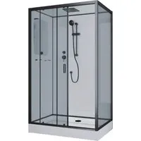 Душевая кабина Niagara NG-6912-01QL Black 120x80x210 (тонированное стекло)