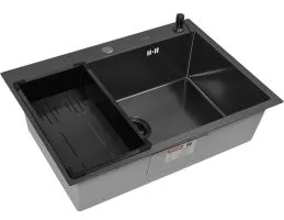 Комплект ARFEKA ECO AR мойка 700500, коландер G, дозатор BLACK DECOR MILLET