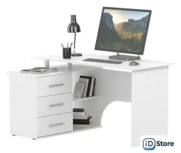 Стол Сокол КСТ-09 (левый, белый)