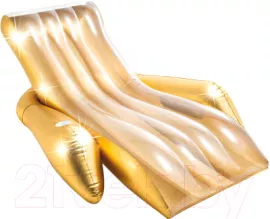 Надувной матрас для плавания Intex Shimmering Gold Lounge / 56803