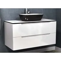 Мебель для ванных комнат Vela Тумба под умывальник Vela Венеция 100П белый глянец TU270642