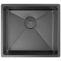Мойка кухонная ZorG Zerox 49 U / IF PVD Gunblack
