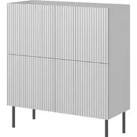 Комод Halmar Asensio KM-2 (светло-серый/черный)