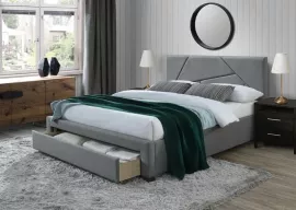 Кровать Halmar VALERY 160/200 NEW серый/орех