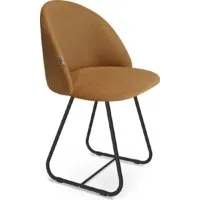 Стул Sheffilton SHT-ST35/S38 (горчичный/хром лак)