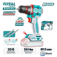 Дрель-шуруповерт Total TDLI205581 (без АКБ)