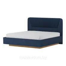 Кровать-11М с подъемным механизмом ВЕГА САПФИР 1600 Дуб золот, Catania dark blue