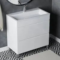 Мебель для ванных комнат Vela Тумба под умывальник Vela Бриз 80Н под Absolute TU36061