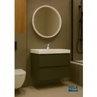 Мебель для ванных комнат Vela Тумба под умывальник Vela Мира 50П под Classica (черный) TU9376