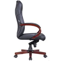 Офисное кресло Everprof Monaco Wood (экокожа, черный)