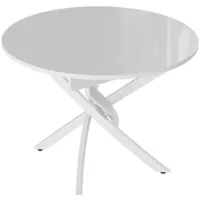 Кухонный стол Трия Diamond тип 3 КМ02.68.000.168 (белый муар-белый глянец)