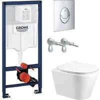 Унитаз подвесной Grado GD-W201T GROHE Rapid SL 38721001 (с кнопкой смыва)