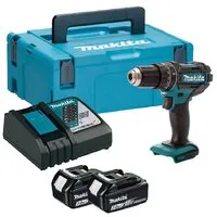 Ударная дрель-шуруповерт Makita DHP482RFJ (с 2-мя АКБ, кейс)