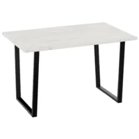 Кухонный стол Трия Даллас тип 1 (черный/дуб крафт белый)