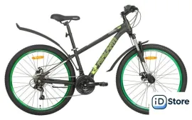 Велосипед Nialanti ForsaJ MD 26 р.13.5 2025 (черный/зеленый)