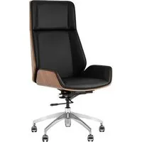 Офисное кресло TopChairs Crown SN A312 8383-29 Walnut Back (черный)