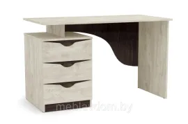 Письменный стол 33.23 Лючия (бетон пайн белый/венге / белый)
