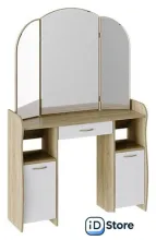 Туалетный столик с зеркалом Трия София Т2 (дуб сонома/белый)