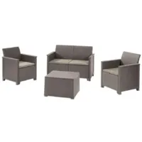 Комплект садовой мебели Keter Elodie 2 Seater / 254091 (капучино)