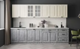 Кухня Interline Мила Деко 3.0Б (керамика/белый/опал светлый)