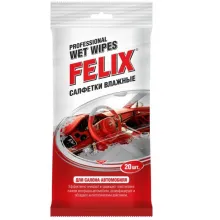 Салфетки влажные FELIX для салона автомобиля 20 шт.