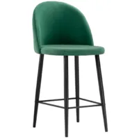 Стул барный Woodville Амизуре (катания изумруд/черный матовый)