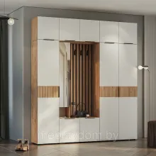 Прихожая Сандра (Комплект 6) - Дуб Крафт/Белый 2,0м.