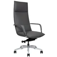 Кресло офисное Norden Parker / HD-2216-2 H grey (серая экокожа/алюминиевая база)